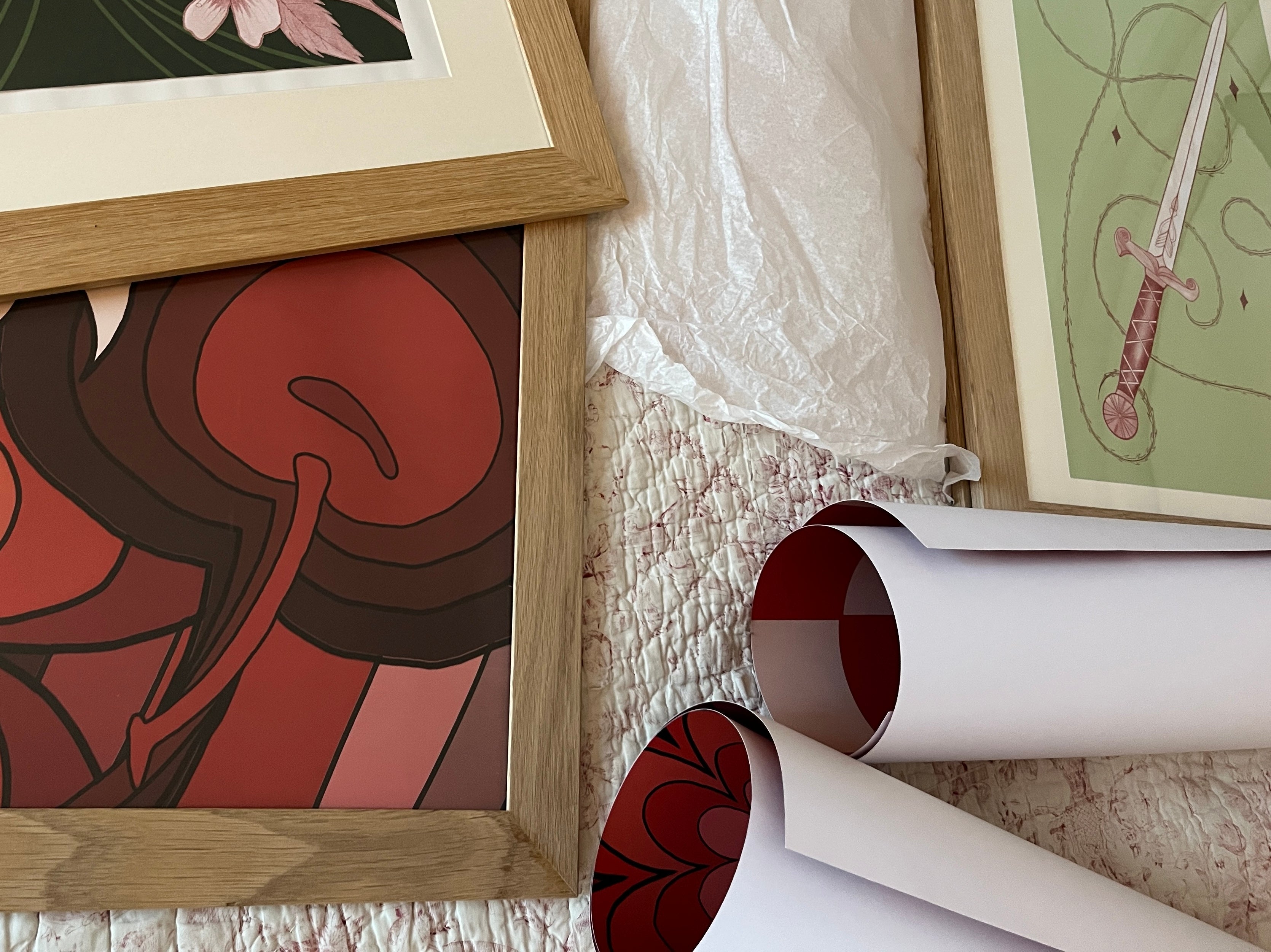 Affiches postrer encadré