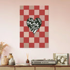 Affiche "I Love You" Rouge